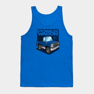 Impact Blue - Power Wagon (1980 - White-Based) Tank Top